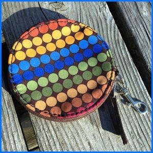 - Franco Sarto Rainbow Dot Coin Purse! EUC!